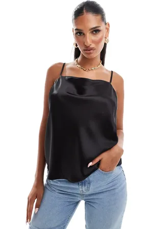 River Island Cowl neck satin cami top in