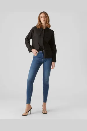 VERO MODA Skinny fit jeans in medium denim