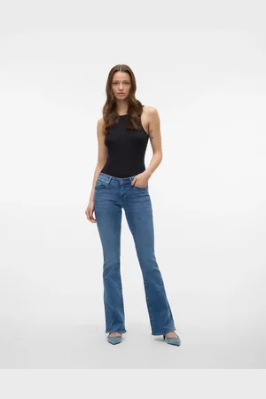 VERO MODA Flared fit jeans in medium denim