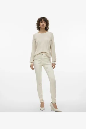 VERO MODA Skinny fit jeans in ecru
