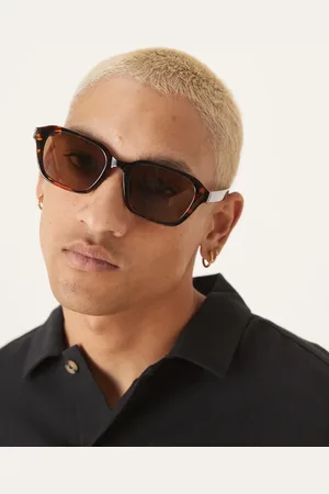 ASOS Square sunglasses with dark tortoiseshell frame and lens