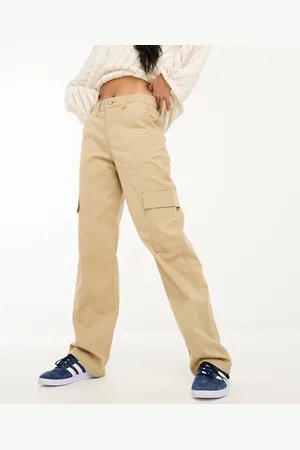 JJXX Straight leg cargo trousers in beige