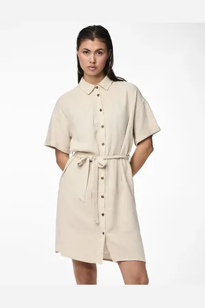 Pieces® Shirt dress in oatmeal
