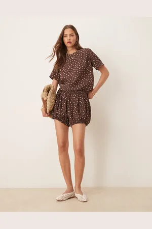 ASOS Bloomer shorts co-ord in spot print