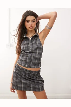 Motel Harlo collared check top co-ord in