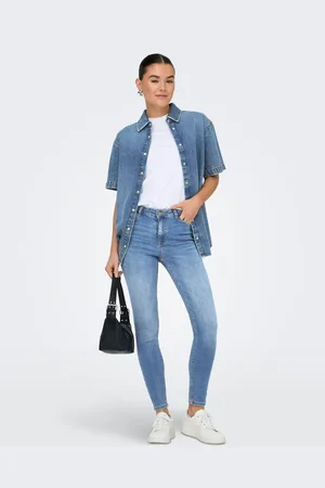 JDY Skinny fit jeans in medium denim