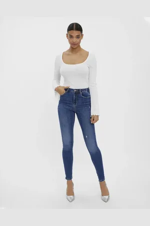 VERO MODA Skinny fit jeans in medium denim