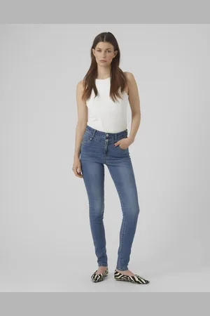 VERO MODA Skinny fit jeans in medium denim