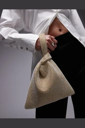 Topshop Gwyn embellished knot grab bag in