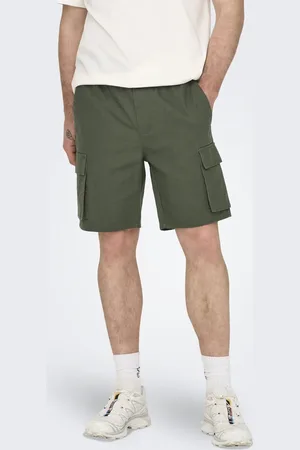 Only & Sons Cargo shorts in olive night