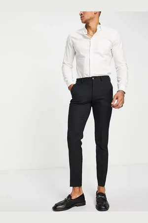 JACK & JONES Premium super slim fit stretch wool mix suit trousers in