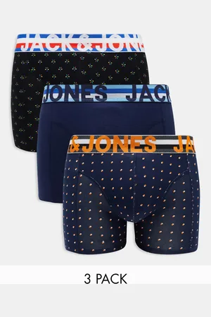 JACK & JONES 3 pack printed trunks in