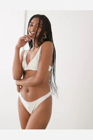 Motel Yinis pointelle brief in ivory