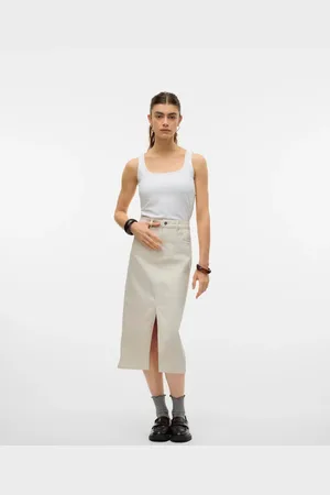 VERO MODA Denim skirt in birch