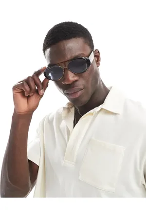 ASOS Aviator style sunglasses with ombre frame and blue lens