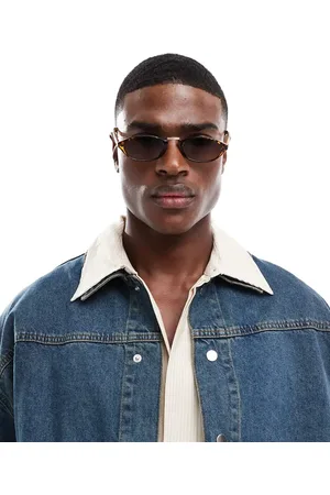 ASOS Oval sunglasses in tortoise shell with lens