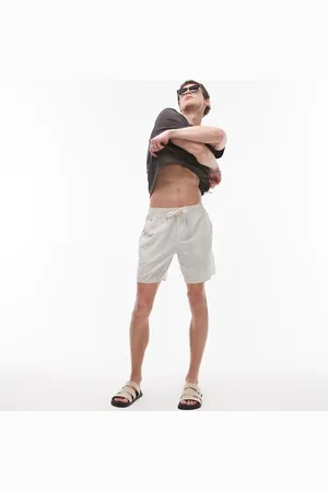 Rhythm Seersucker jam short in cream