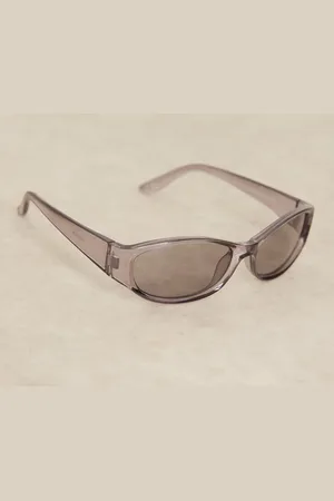 ASOS Festival racer sunglasses with crystal with smoke lens