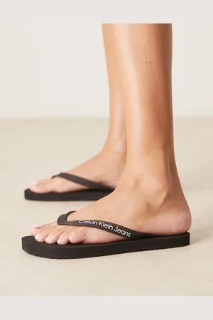Calvin Klein Logo flip flops in
