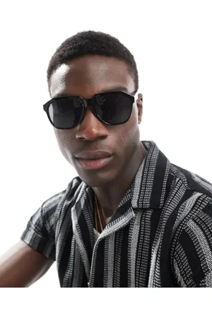 ASOS Oversized round sunglasses in with smoke lens