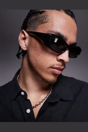 ASOS Festival racer sunglasses in with grey smoke lens