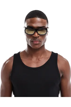ASOS Festival wrap sunglasses in with brown lens