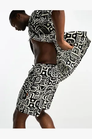 Damson Madder Geo print linen shorts co-ord in