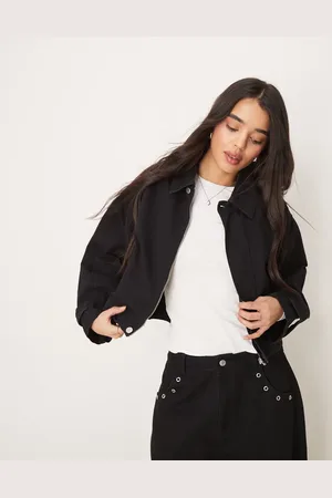 ASOS Denim jacket with adjustable waist in rinse