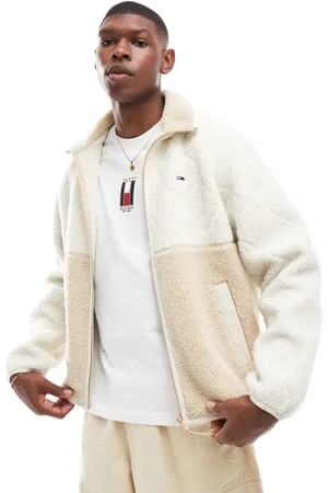 Tommy Hilfiger Teddy fleece jacket in oatmeal