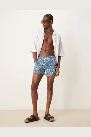 Free Society Contrast print swim short in