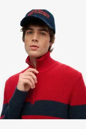 Superdry Varsity logo trucker cap in deep