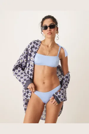 Free Society High leg bikini bottom in sky