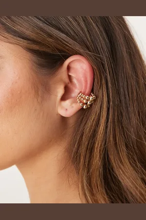 ASOS Ear cuff with triple molten row in tone