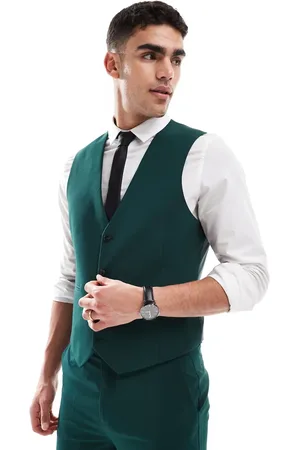 ASOS Slim suit waistcoat in dark