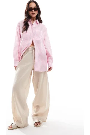 Stradivarius Relaxed shirt in stripe