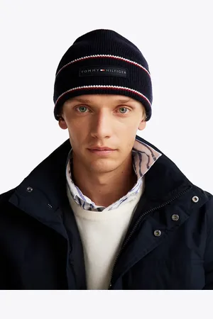 Tommy Hilfiger Corporate logo wool rich beanie in navy