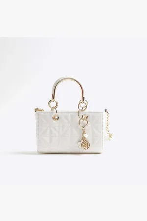 River Island Small metal handle tote bag in