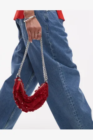 Topshop Sian sequin embellished shoulder bag in