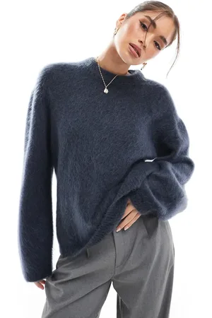 & OTHER STORIES Mohair super soft hairy knit sweater in