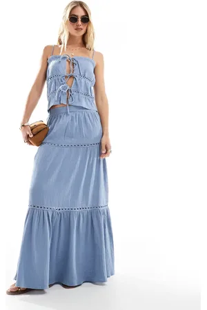 Esmée Esmee Exclusive tiered maxi beach skirt in