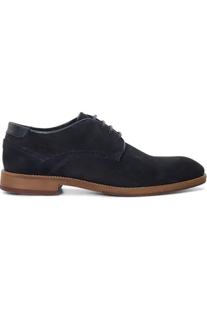 Dune Bridon suede brogues shoe in navy