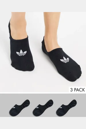 adidas 3 pack no show socks in
