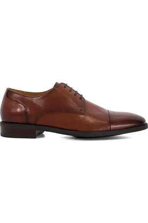 Dune Suffix brogues shoe in dark tan