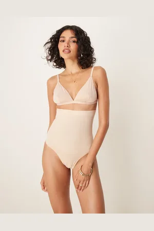 Spanx Seamless Power high-waisted thong in beige - BEIGE