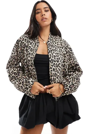Threadbare Bubble hem suedette bomber jacket in