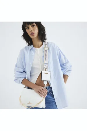River Island Embossed chain cross body bag in
