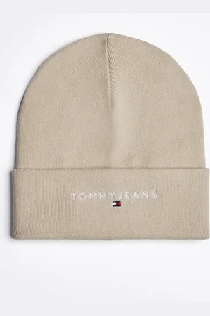 Tommy Hilfiger Logo embroidery beanie in beige