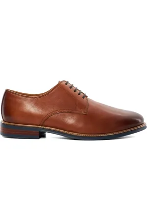 Dune Wide fit stanley brogues shoe in tan