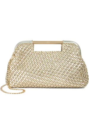 Dune Expression clutch bag in gold