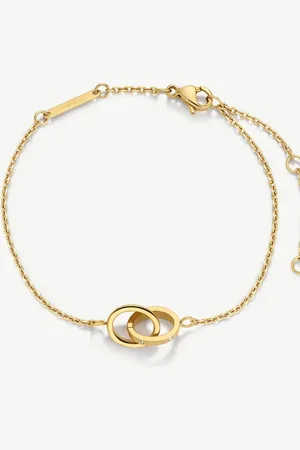 D. Louise Cz linked waterproof bracelet in